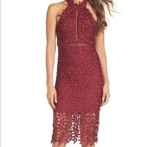 BARDOT Gemma Halter Lace Sheath Dress